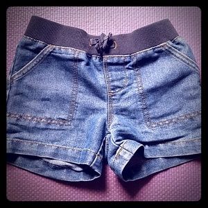 Sweatband jean shorts
